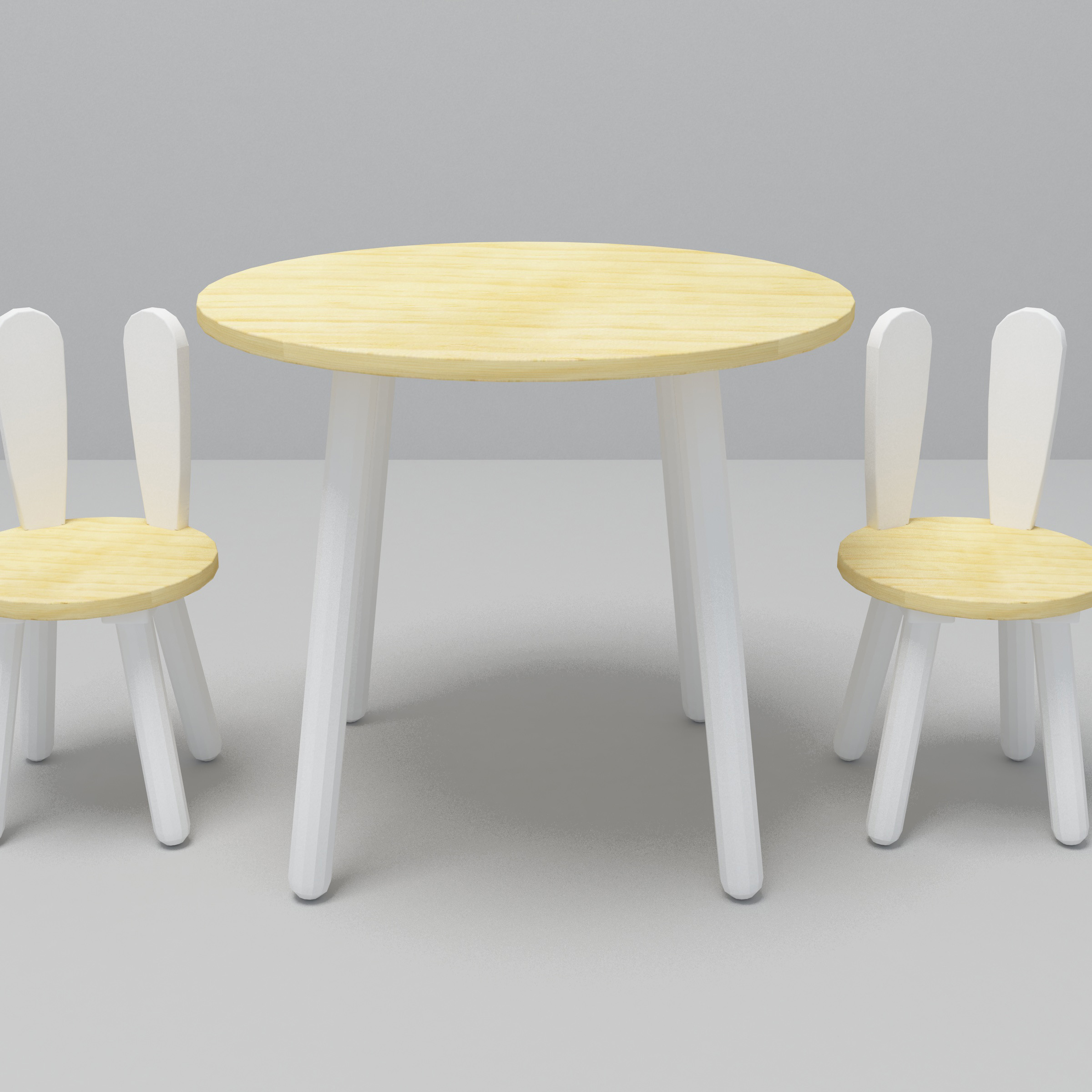 Homish HHMS-059 Bobunny Kids Chairs & Table Cute Table and Chair Set Children Furniture