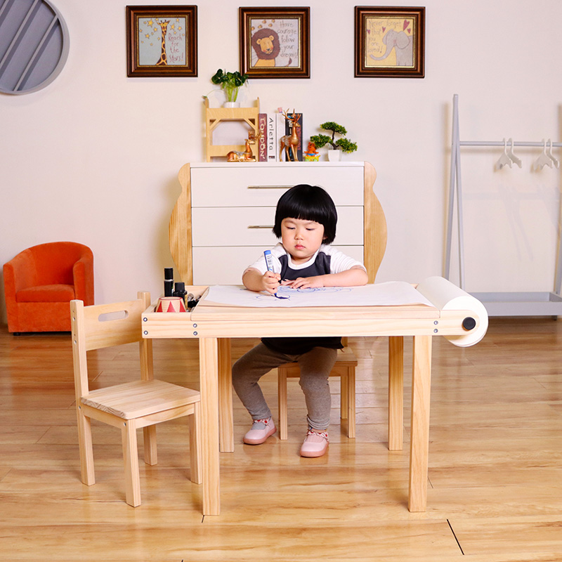 Homish HHMS-067 Norwood Art Chairs & Table Set Kids Table and Chair Set for Painting