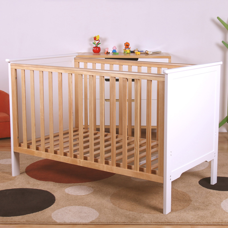 Homish HHBC-150 Baby Cot Baby Crib Wooden Baby Bed