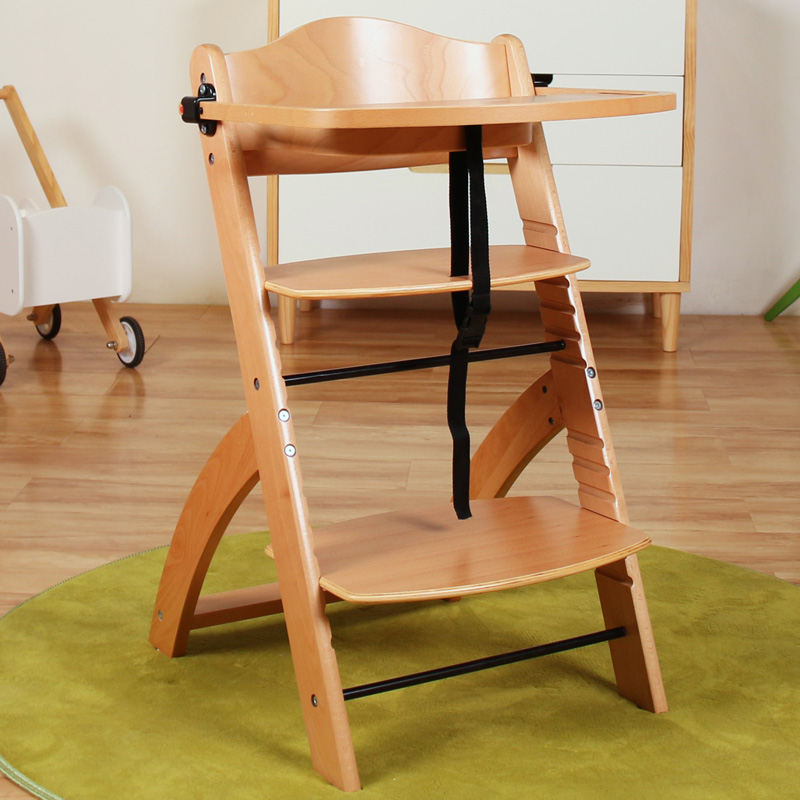 Homish HHHC-001 Wooden Baby High Chair Feeding Chair Baby Highchair Baby Furniture