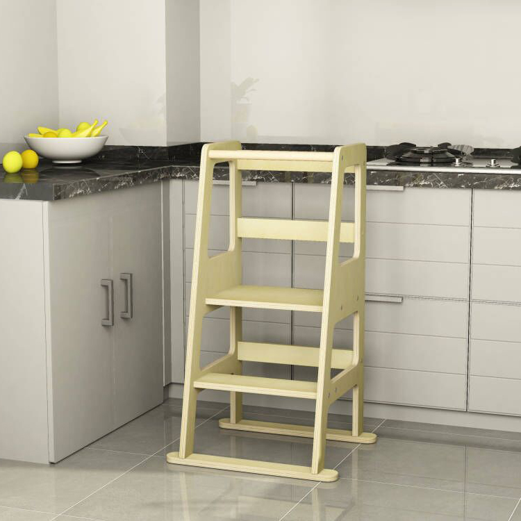Homish HHLT-011 Plytower Toddler Kitchen Helper Kids Learning Tower Wooden Step Stool