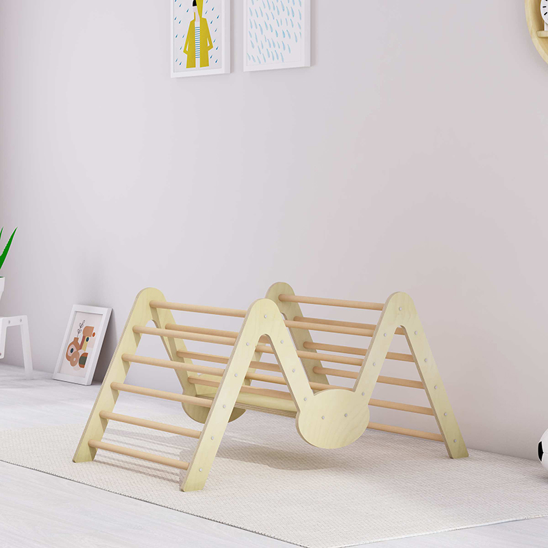 Homish HHGP-006 Climbing Frame Spider Kids Wooden Climber Play Gym Montessori Furniture