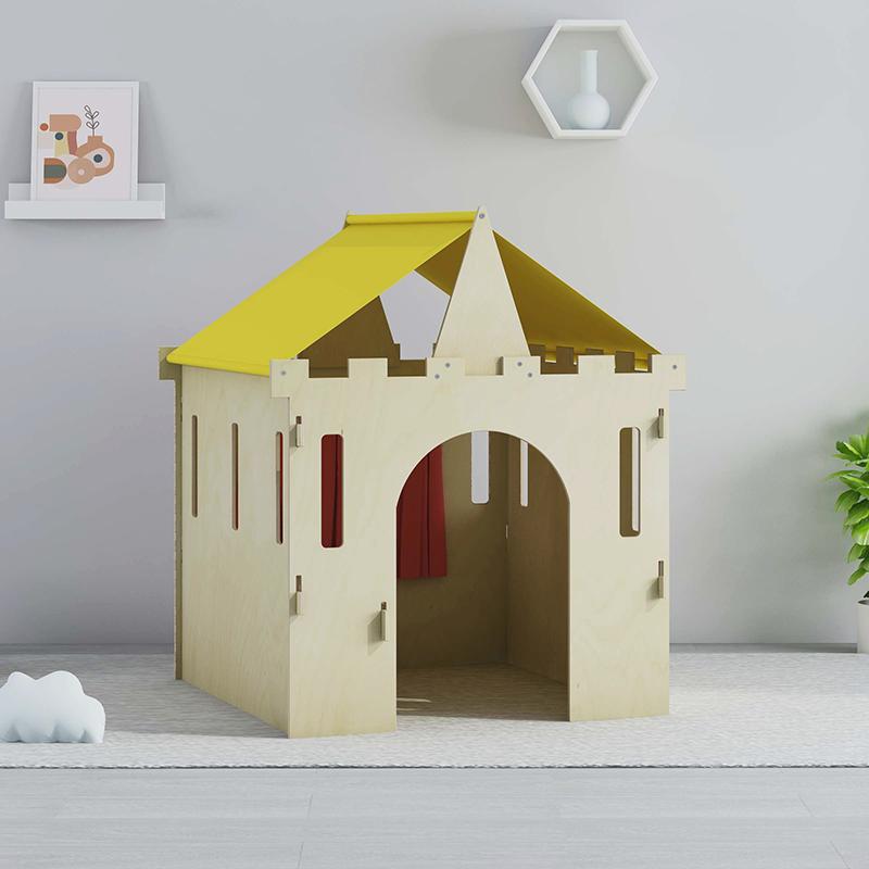 Homish HHKH-009 Wooden Kid Playhouse Pretend House Children Playtime House Wood Toy