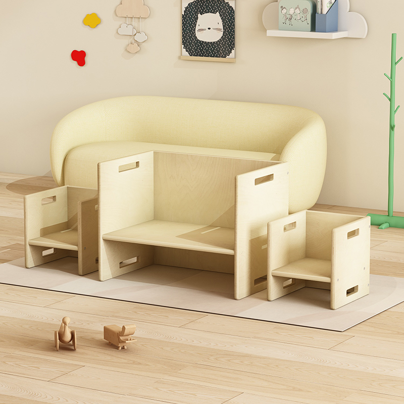 Homish HHMS-054 Tod Kids Chairs & Table Multifunctional Table and Chair Set