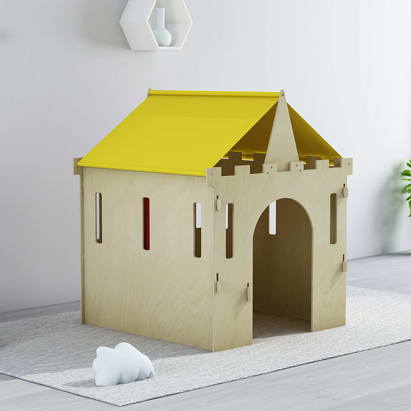 Homish HHKH-009 Wooden Kid Playhouse Pretend House Children Playtime House Wood Toy