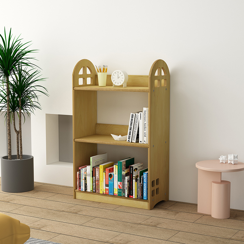 Homish HHSF-029 Clair Bookshelf Kids Bookcase Wooden Book Storage